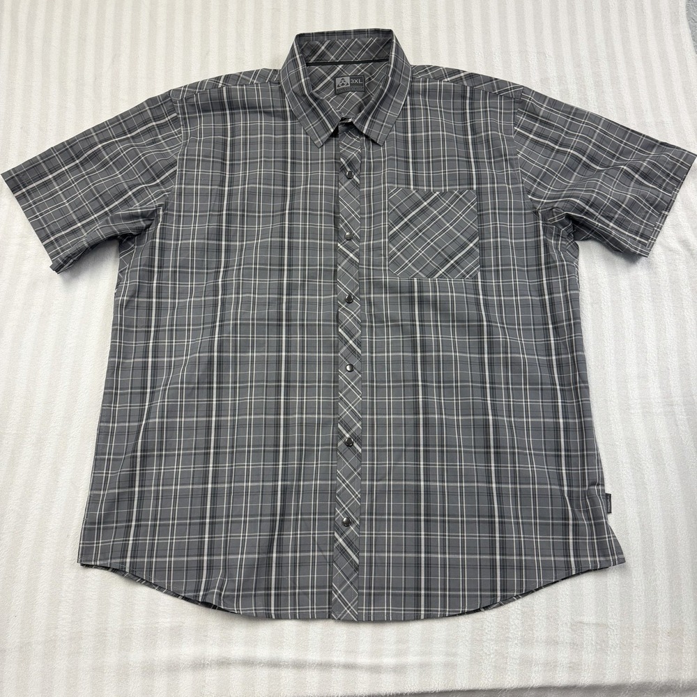 Magpul Industries‎ Tactical Short Sleeve Shirt Mens Size 3XL Snap Down Plaid
